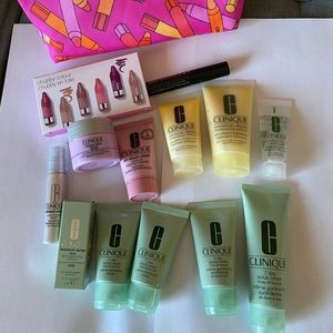 Lot of Clinique Skincare and Makeup Travel Sizes